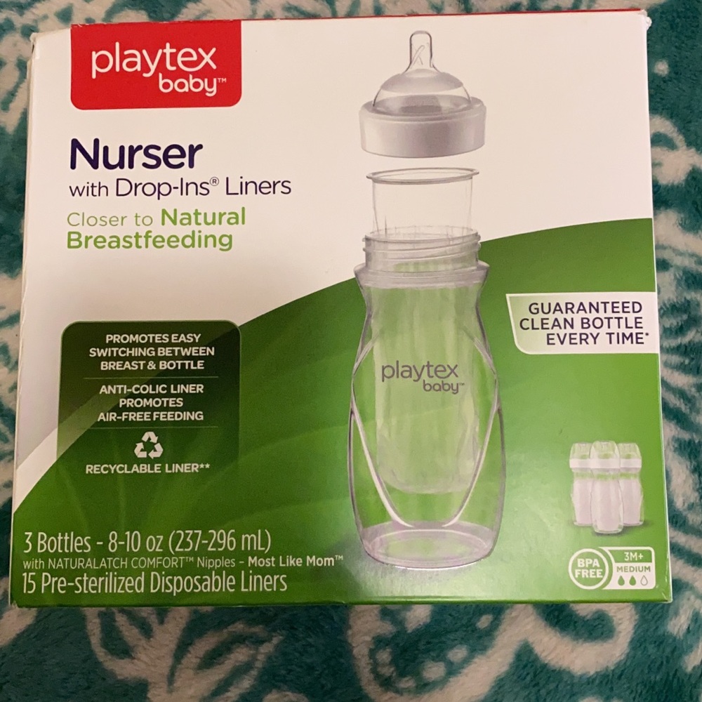 Playtex drop in 8-10 oz bottles